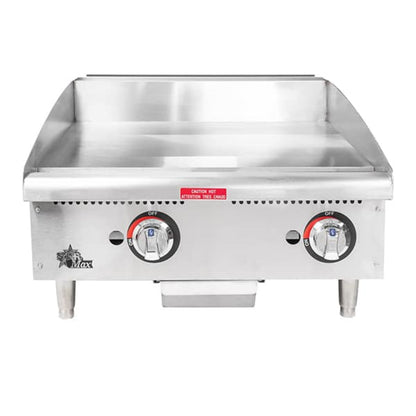 Star 8G-624TCHSF Star-Max® 56,600 BTU 24" Gas Griddle Thermostatic Chrome Plate - 8G-624TCHSF