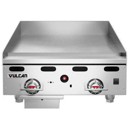 Vulcan MSA48-102 48 Countertop Liquid Propane Gas Griddle with Snap Action Thermostatic Controls - 108 000 BTU - MSA48-102