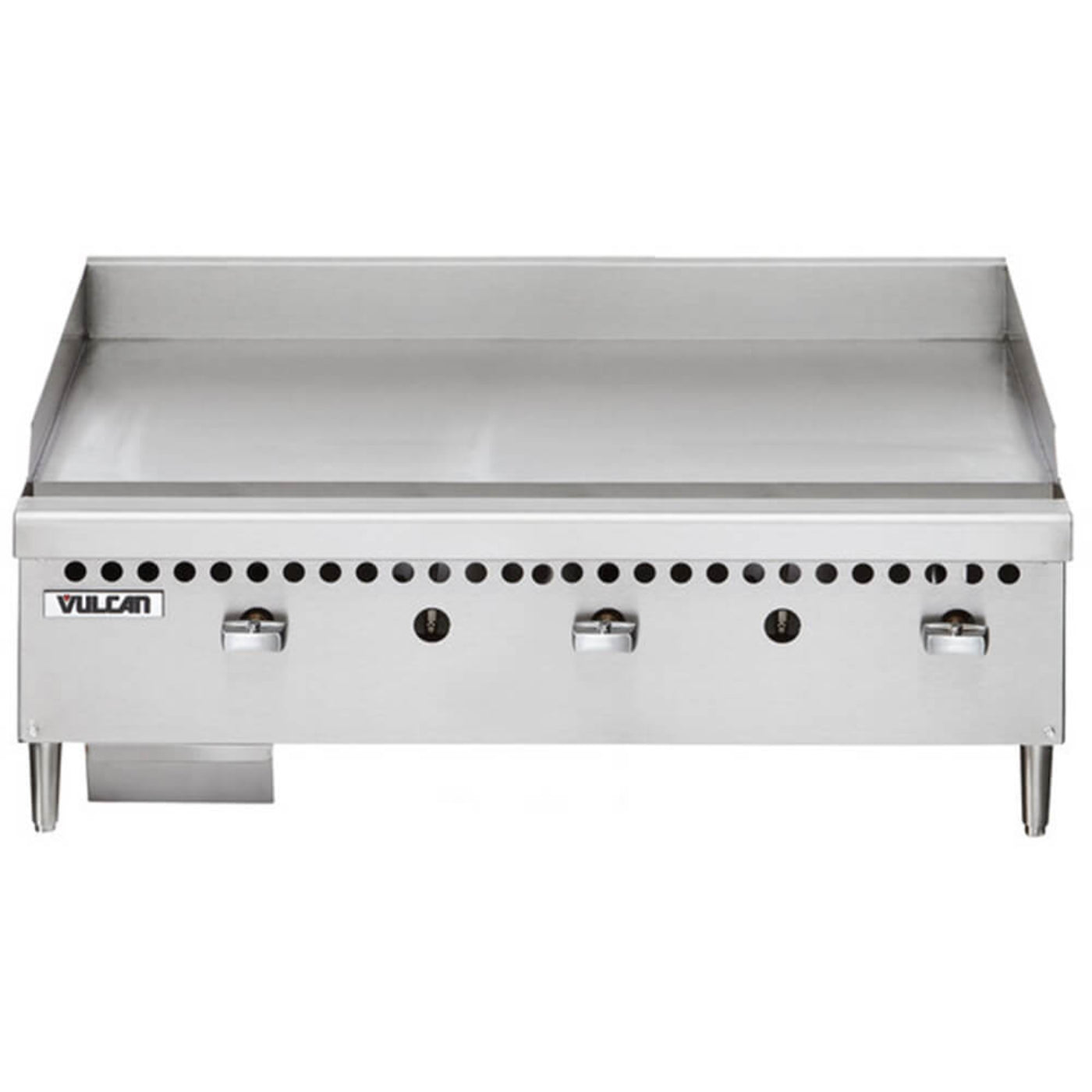 Vulcan VCRG48-M1 Natural Gas 48" Countertop Griddle with Manual Controls - 100,000 BTU - VCRG48-M1