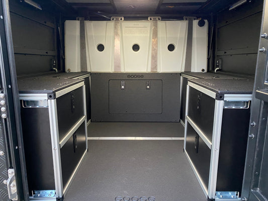 GOOSE GEAR Alu-Cab Canopy Camper - Toyota Tacoma 2005-Present 2nd & 3rd Gen. - Lower Bulkhead Panel - 1799-GGR-SH