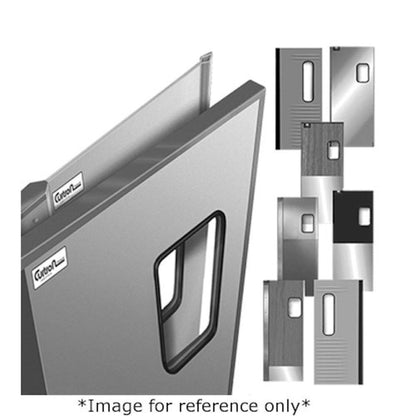 Curtron SPD-30-SS-GK-DBL-9684 96" x 84" Service-Pro Series 30 Double Swing Door - CUSPD30SSGKDBL9684